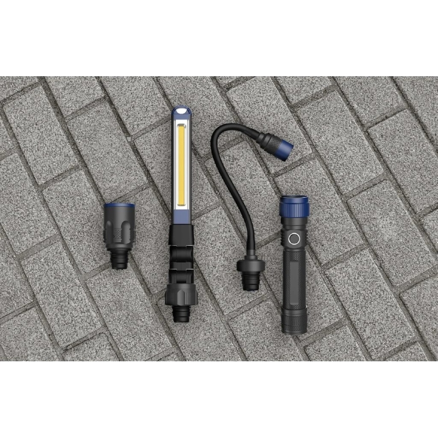 Viking - LED Nabíjecí svítilna 3v1 LED/5V IPX4 380 lm 2200 mAh