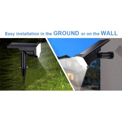 Viking - LED Solární lampa LED/1W/3,7V IP65 6000K 2200 mAh