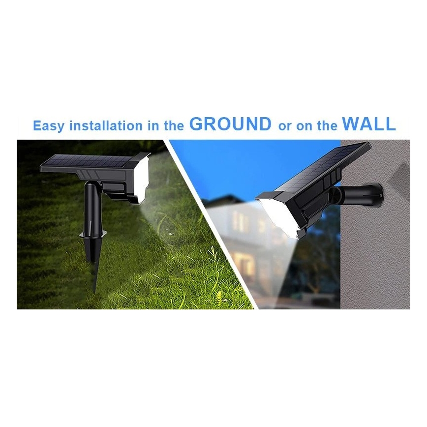 Viking - LED Solární lampa LED/1W/3,7V IP65 6000K 2200 mAh