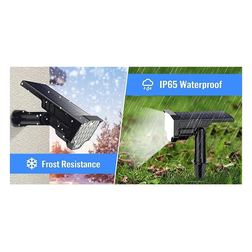 Viking - LED Solární lampa LED/1W/3,7V IP65 6000K 2200 mAh