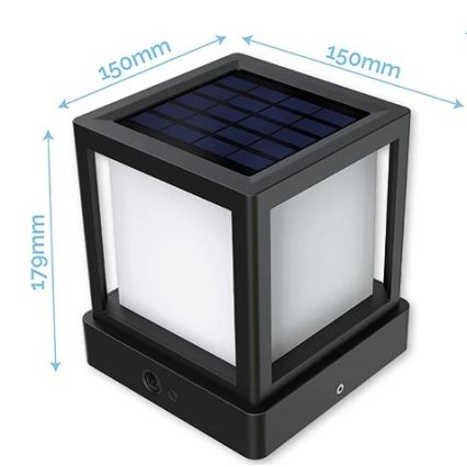 Viking - LED Solární lampa se senzorem LED/1,4W/3,7V IP54 4000K 2000 mAh