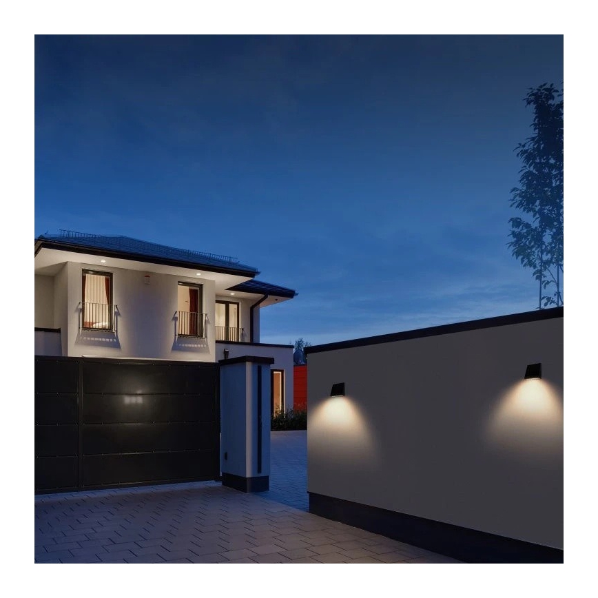 Viking - LED Stmívatelné solární nástěnné svítidlo se senzorem LED/2W/3,7V IP54 4000K 2000 mAh