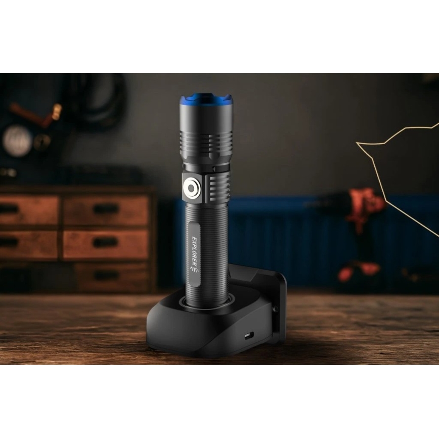 Viking - LED Stmívatelná nabíjecí svítilna LED/5V IPX3 600 lm 2600 mAh