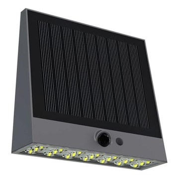 Viking - LED Stmívatelné solární nástěnné svítidlo se senzorem LED/2W/3,7V IP54 4000K 2000 mAh