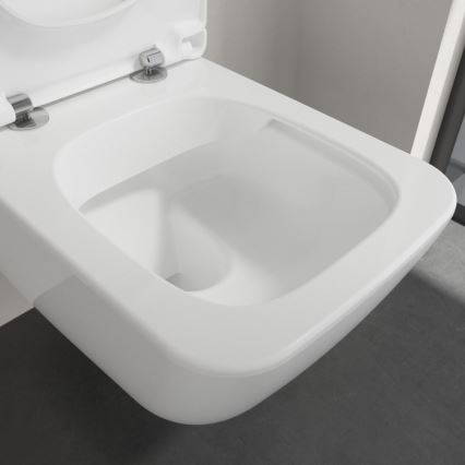 Villeroy & Boch 4611RSR1 - Závěsné WC s prkénkem SoftClose VENTICELLO keramika/bílá