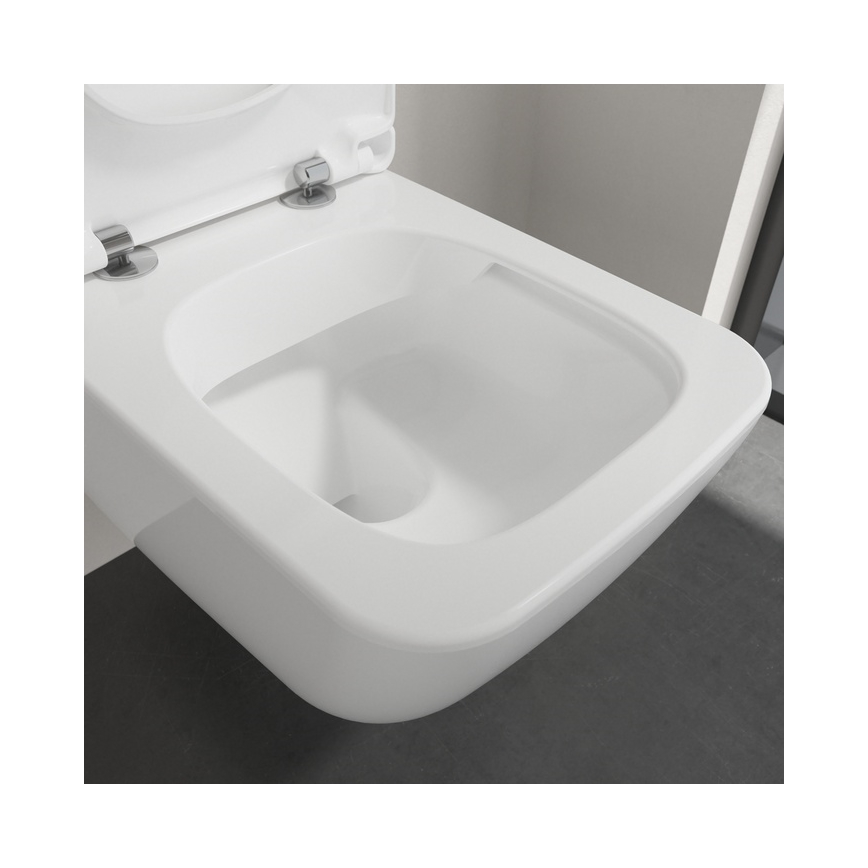 Villeroy & Boch 4611RSR1 - Závěsné WC s prkénkem SoftClose VENTICELLO keramika/bílá