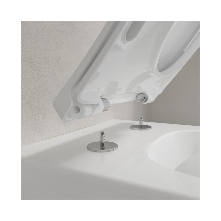 Villeroy & Boch 4611RSR1 - Závěsné WC s prkénkem SoftClose VENTICELLO keramika/bílá