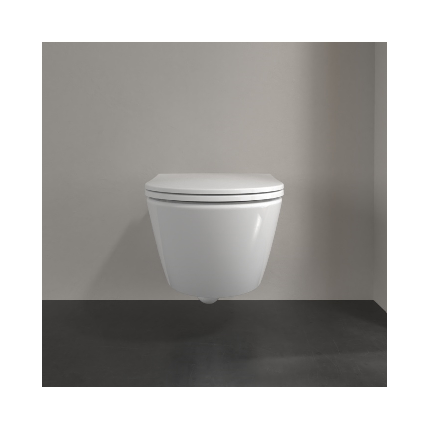 Villeroy & Boch 4670T901 - Závěsné WC s prkénkem SoftClose SUBWAY 3.0 keramika/bílá