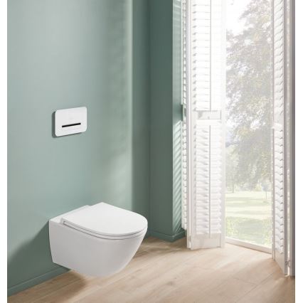 Villeroy & Boch 4670T901 - Závěsné WC s prkénkem SoftClose SUBWAY 3.0 keramika/bílá