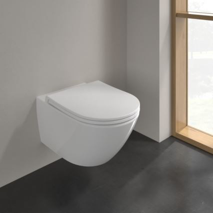 Villeroy & Boch 4670T9R1 - Závěsné WC s prkénkem SoftClose SUBWAY 3.0 keramika/bílá