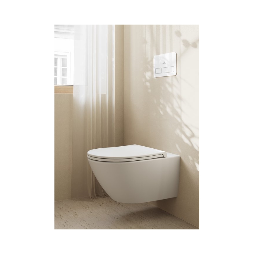 Villeroy & Boch 4670T9R1 - Závěsné WC s prkénkem SoftClose SUBWAY 3.0 keramika/bílá
