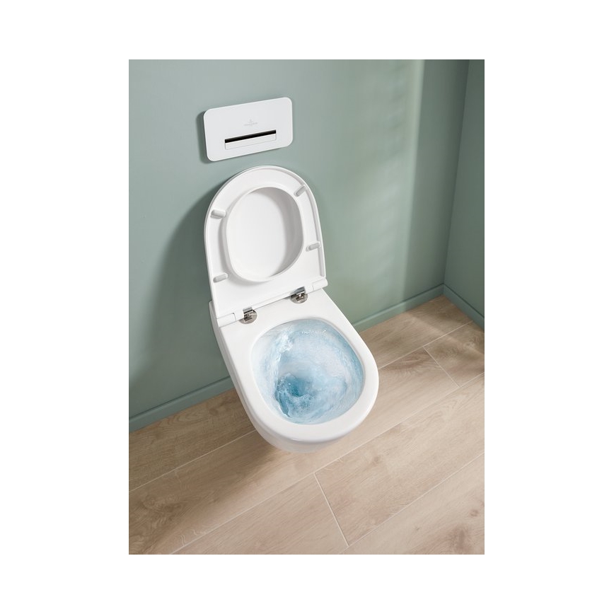 Villeroy & Boch 4670T9R1 - Závěsné WC s prkénkem SoftClose SUBWAY 3.0 keramika/bílá