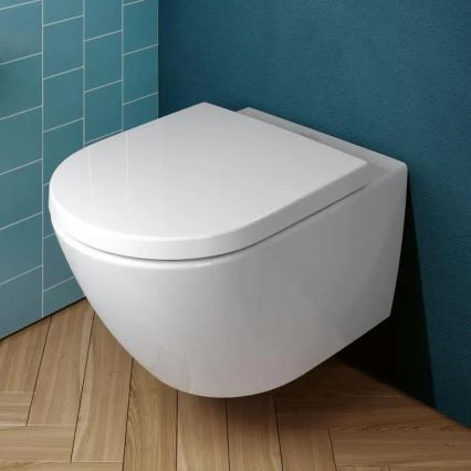 Villeroy & Boch 4670TS01 - Závěsné WC s prkénkem SoftClose SUBWAY 3.0 keramika/bílá