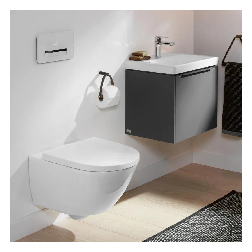 Villeroy & Boch 4670TSR1 - Závěsné WC s prkénkem SoftClose SUBWAY 3.0 keramika/bílá