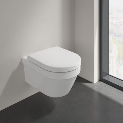 Villeroy & Boch 4694HR01 - Závěsné WC s prkénkem SoftClose ARCHITECTURA keramika/bílá