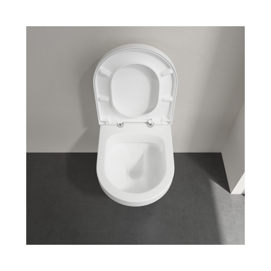 Villeroy & Boch 4694HR01 - Závěsné WC s prkénkem SoftClose ARCHITECTURA keramika/bílá