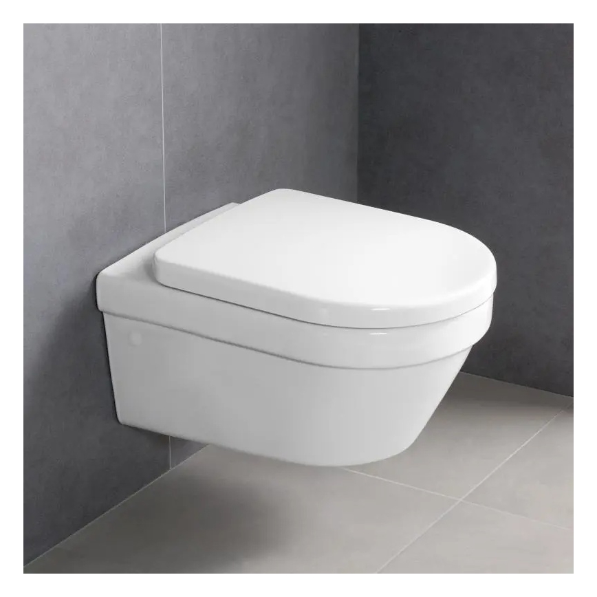Villeroy & Boch 4694HRR1 - Závěsné WC s prkénkem SoftClose ARCHITECTURA keramika/bílá