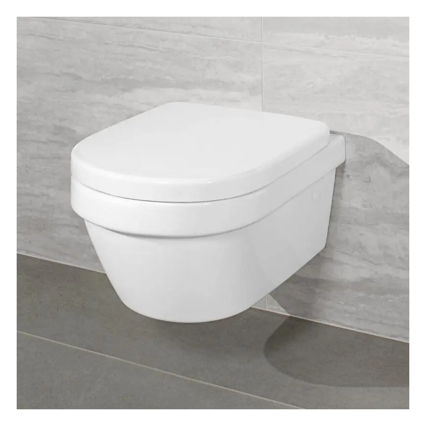 Villeroy & Boch 4694HRR1 - Závěsné WC s prkénkem SoftClose ARCHITECTURA keramika/bílá