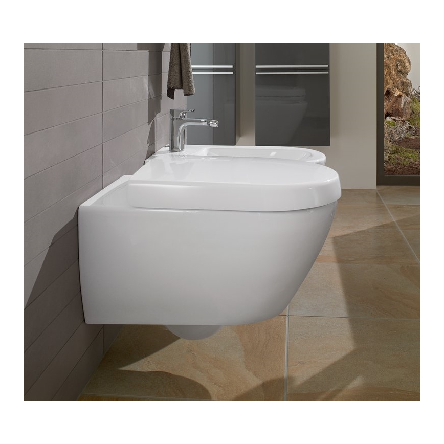Villeroy & Boch 540000R1 - Závěsný bidet SUBWAY 2.0 37x56,5 cm keramika/bílá