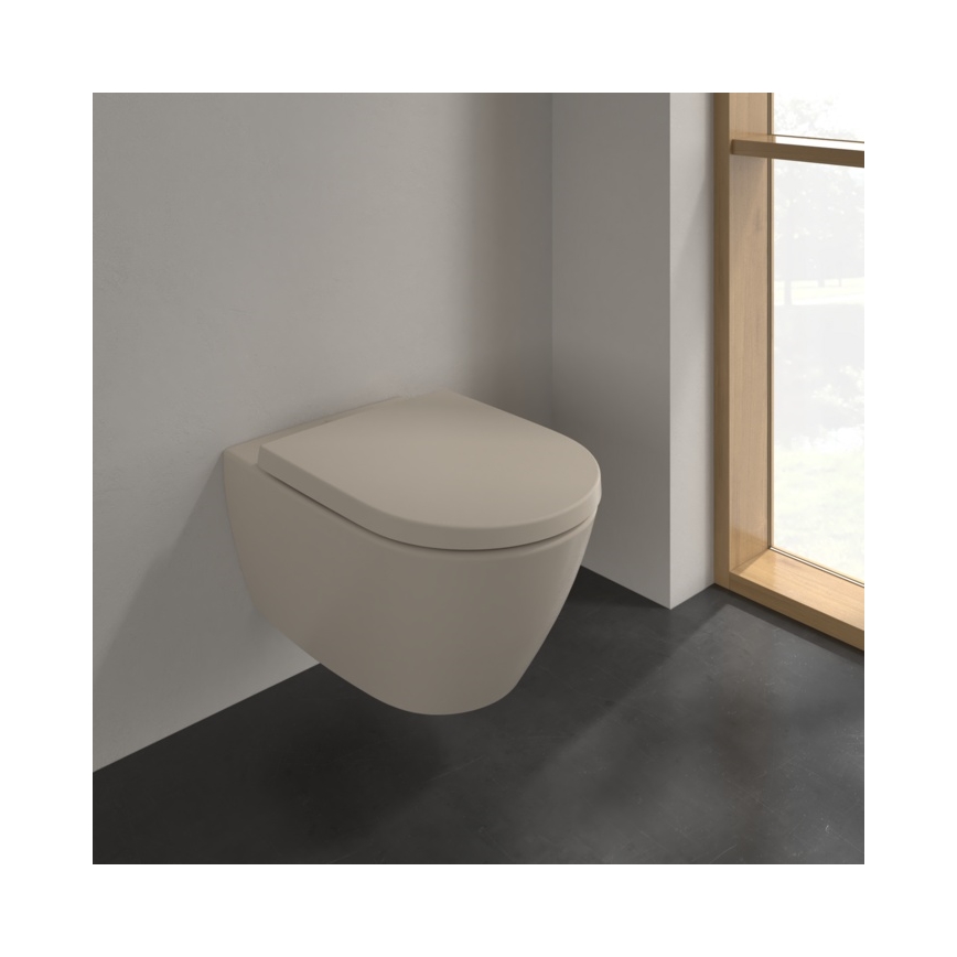 Villeroy & Boch 5614R0AM - Závěsné WC SUBWAY 2.0 keramika/béžová