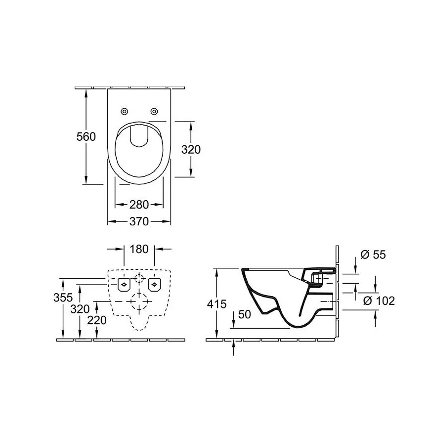 Villeroy & Boch 5614R0AM - Závěsné WC SUBWAY 2.0 keramika/béžová