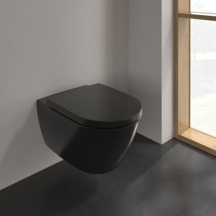 Villeroy & Boch 5614R0R7 - Závěsné WC SUBWAY keramika/černá