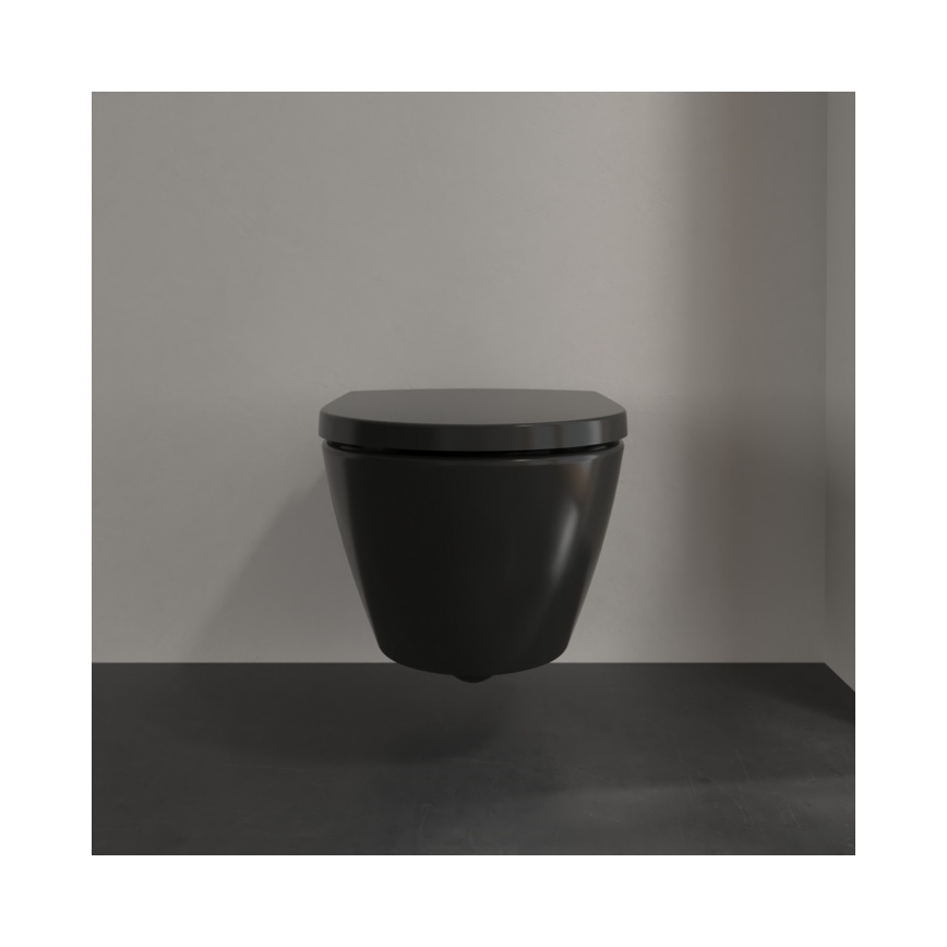 Villeroy & Boch 5614R0R7 - Závěsné WC SUBWAY keramika/černá