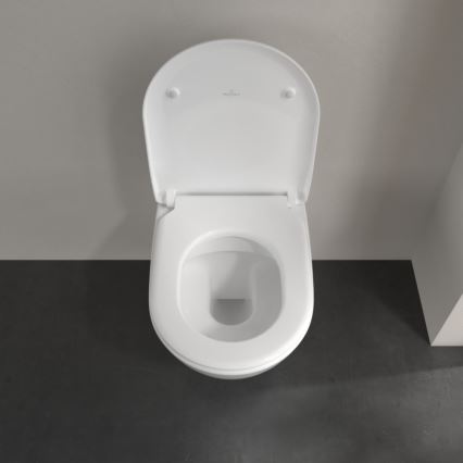 Villeroy & Boch 5614R201 - Závěsné WC s prkénkem SoftClose SUBWAY 2.0 keramika/bílá