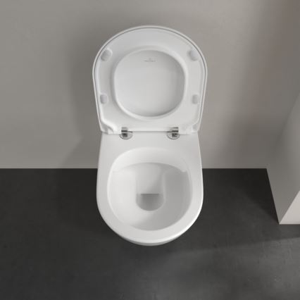 Villeroy & Boch 5614R201 - Závěsné WC s prkénkem SoftClose SUBWAY 2.0 keramika/bílá