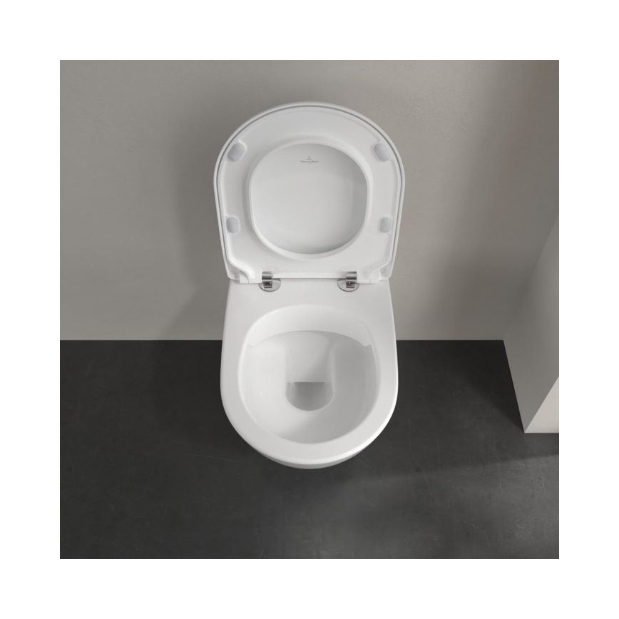 Villeroy & Boch 5614R2R1 - Závěsné WC s prkénkem SoftClose SUBWAY 2.0 keramika/bílá