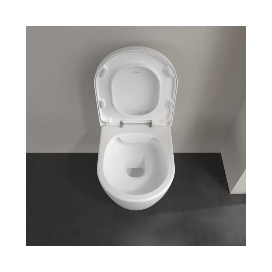 Villeroy & Boch 5656HRRW - Závěsné WC s prkénkem SoftClose AVENTO keramika/bílá