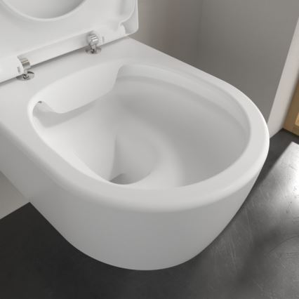 Villeroy & Boch 5656HRRW - Závěsné WC s prkénkem SoftClose AVENTO keramika/bílá
