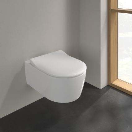 Villeroy & Boch 5656RS01 - Závěsné WC s prkénkem SoftClose AVENTO keramika/bílá