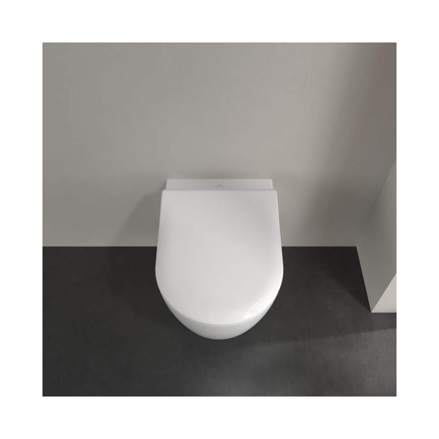 Villeroy & Boch 5656RS01 - Závěsné WC s prkénkem SoftClose AVENTO keramika/bílá