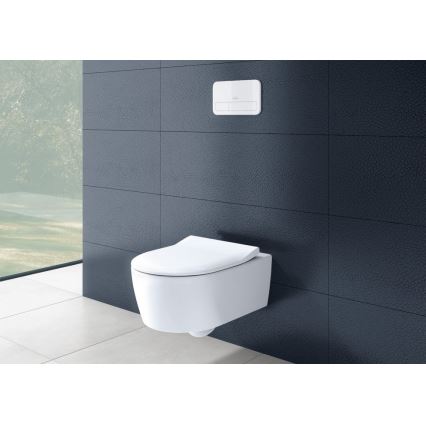 Villeroy & Boch 5656RS01 - Závěsné WC s prkénkem SoftClose AVENTO keramika/bílá