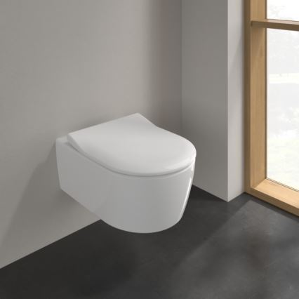 Villeroy & Boch 5656RSR1 - Závěsné WC s prkénkem SoftClose AVENTO keramika/bílá