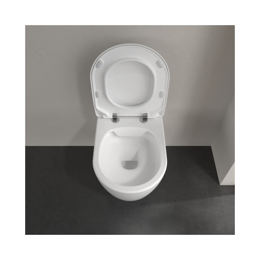 Villeroy & Boch 5656RSR1 - Závěsné WC s prkénkem SoftClose AVENTO keramika/bílá