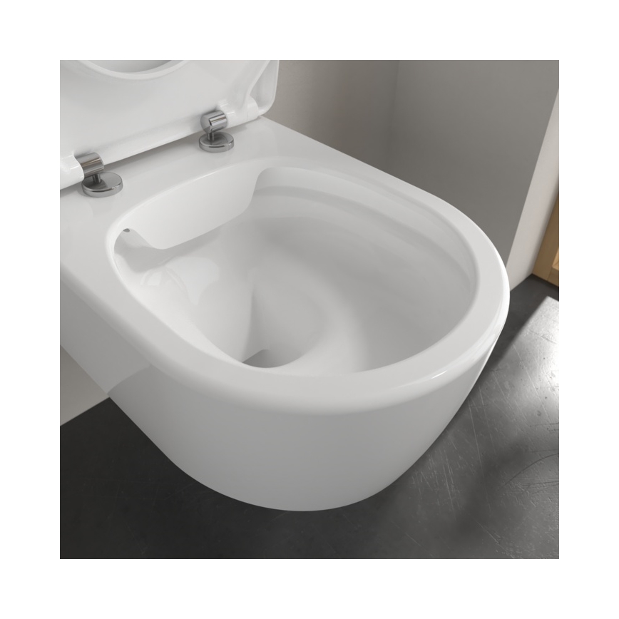 Villeroy & Boch 5656RSR1 - Závěsné WC s prkénkem SoftClose AVENTO keramika/bílá