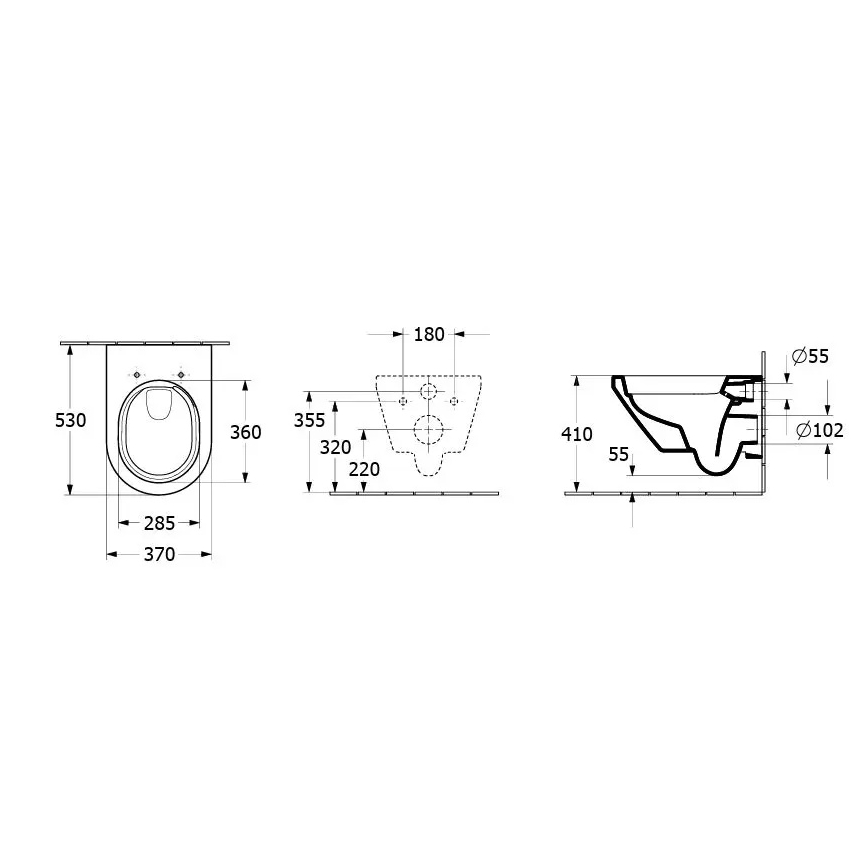 Villeroy & Boch 5684CL01 - Závěsné WC s prkénkem SoftClose ARCHITECTURA keramika/bílá