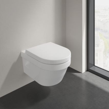 Villeroy & Boch 5684HR01 - Závěsné WC s prkénkem SoftClose ARCHITECTURA keramika/bílá