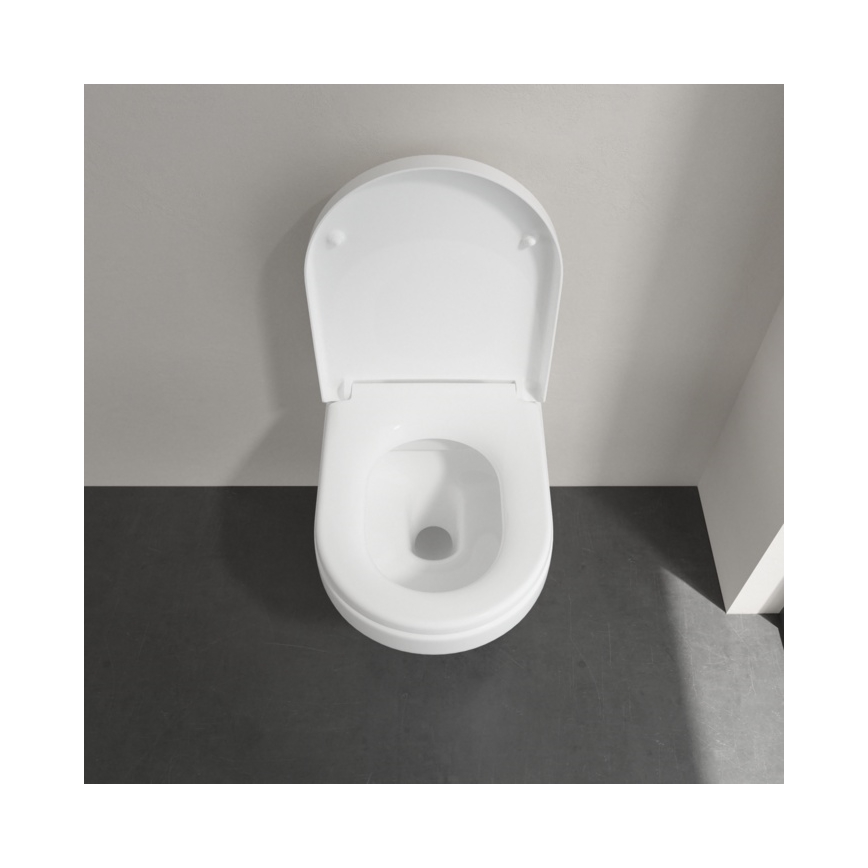 Villeroy & Boch 5684HR01 - Závěsné WC s prkénkem SoftClose ARCHITECTURA keramika/bílá