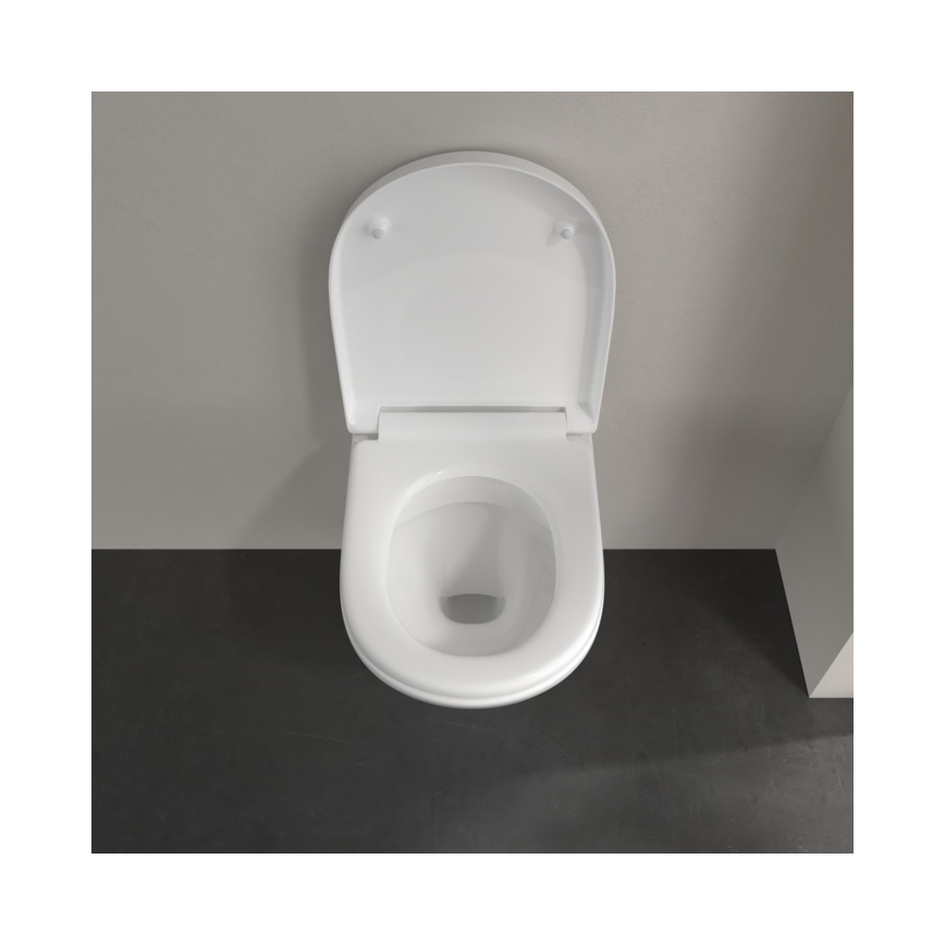 Villeroy & Boch 5688HR01 - Závěsné WC s prkénkem SoftClose O.NOVO keramika/bílá