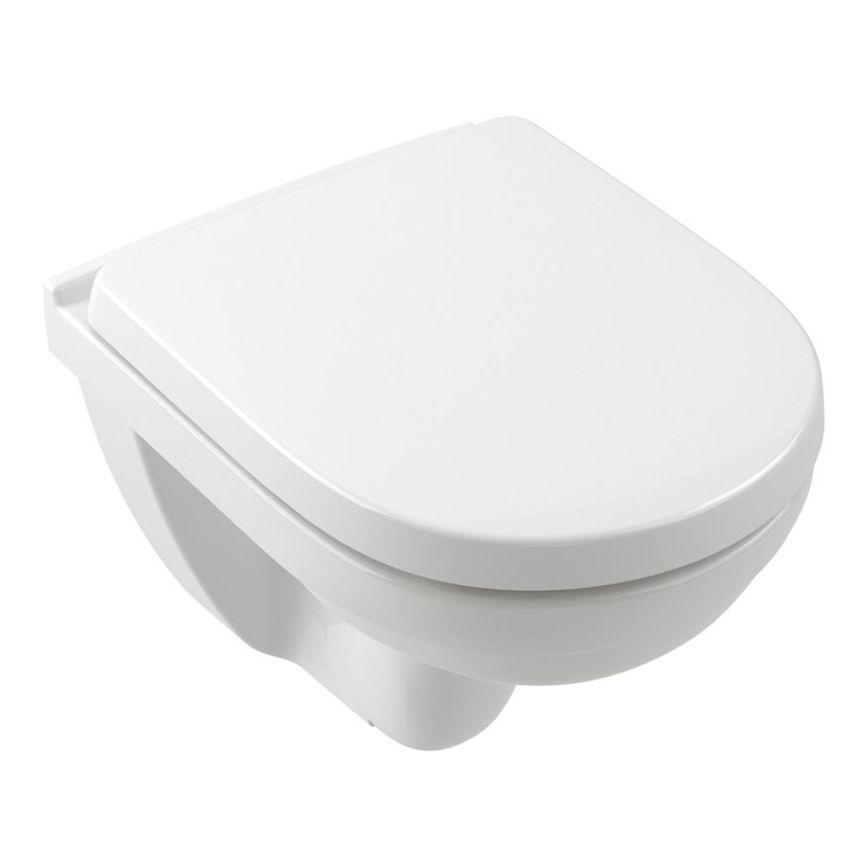 Villeroy & Boch 5688HR01 - Závěsné WC s prkénkem SoftClose O.NOVO keramika/bílá