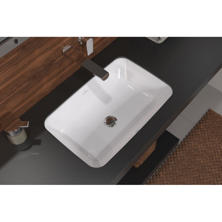Villeroy & Boch 5A776001 - Zápustné umyvadlo ARCHITECTURA 57x37 keramika/bílá