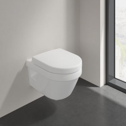 Villeroy & Boch 8M42S101 - Záchodové prkénko SoftClose SUBWAY 3.0 bílá