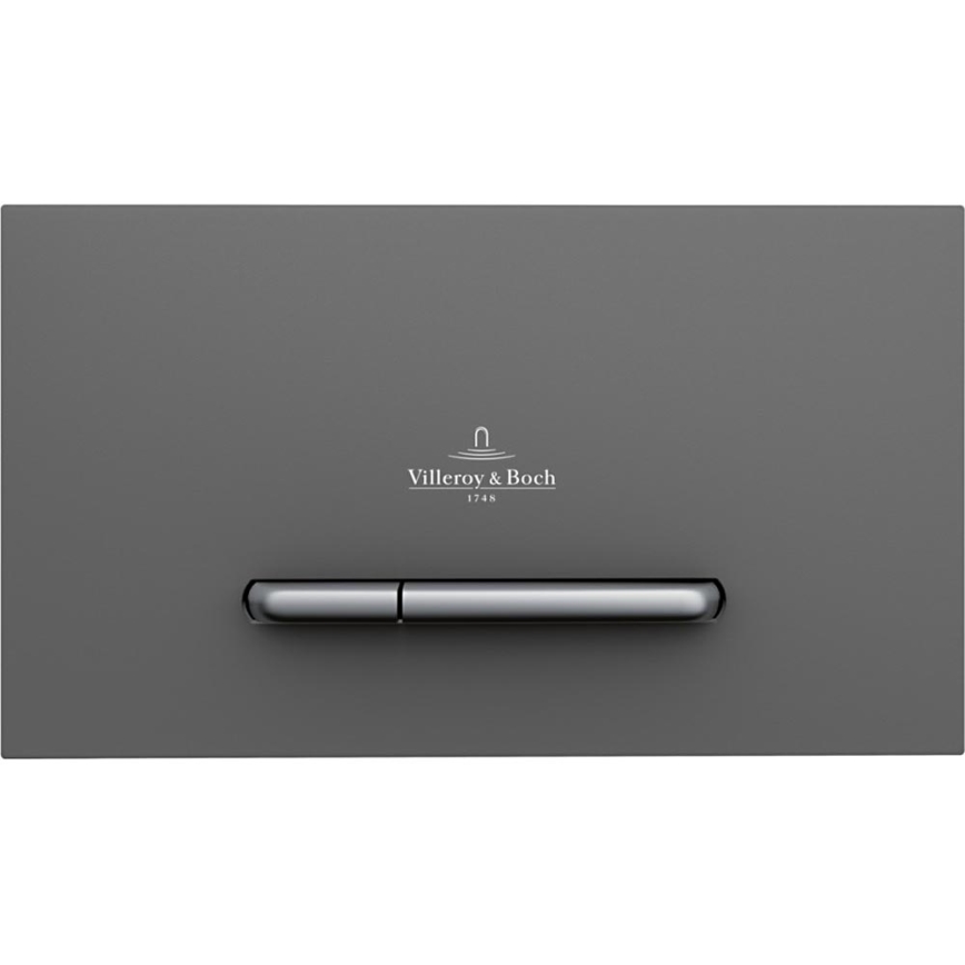 Villeroy & Boch 922169D8 - Splachovací tlačítko VICONNECT antracit/matný chrom