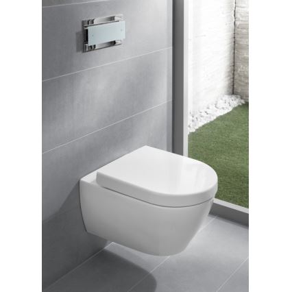 Villeroy & Boch 9M68S101 - Záchodové prkénko SoftClose SUBWAY 2.0 bílá