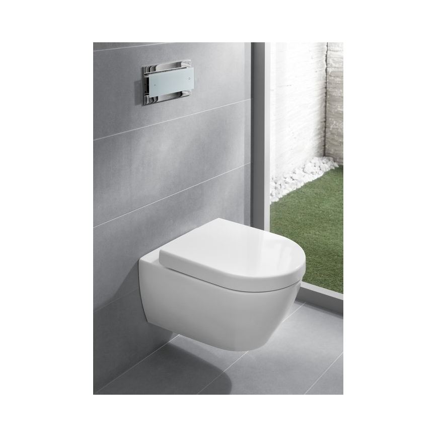 Villeroy & Boch 9M68S101 - Záchodové prkénko SoftClose SUBWAY 2.0 bílá