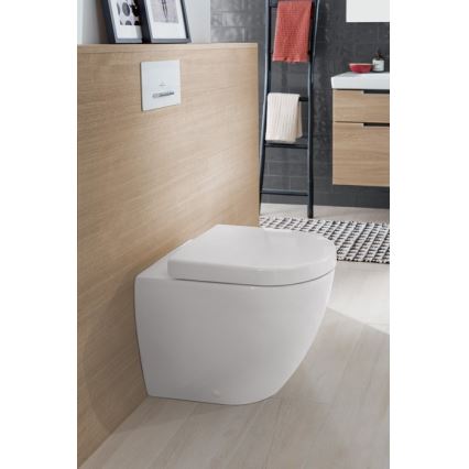 Villeroy & Boch 9M68S101 - Záchodové prkénko SoftClose SUBWAY 2.0 bílá