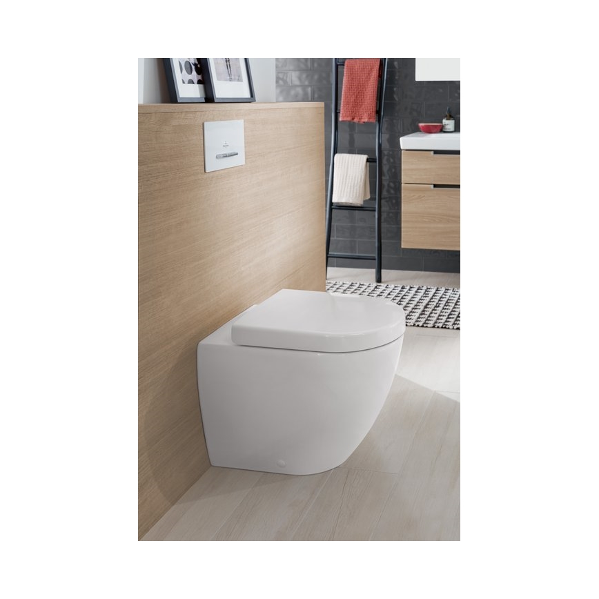 Villeroy & Boch 9M68S101 - Záchodové prkénko SoftClose SUBWAY 2.0 bílá